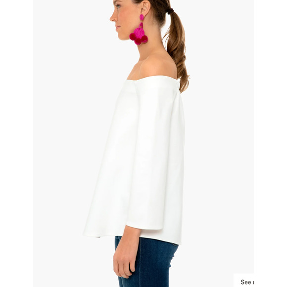 Tuckernuck White Off-Shoulder Blouse - Picture 8 of 8